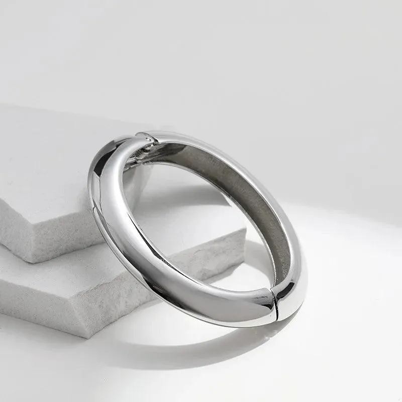 XLB0498 Bracelet Charm Jewelry - Simple Alloy Bangle